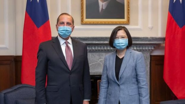 美国卫生部长阿扎尔(Alex Azar II)今年8月初访台