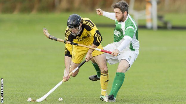 Shinty action