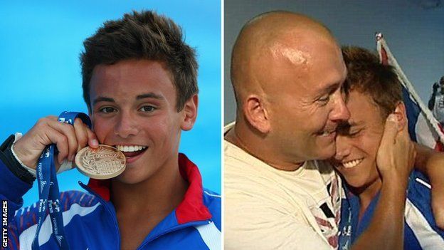 Tom Daley and his father Rob