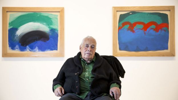 Sir Howard Hodgkin at the Gagosian Gallery in London in 2014