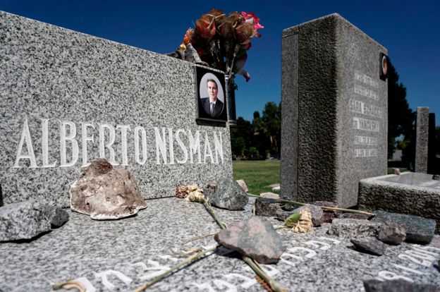 La tumba de Alberto Nisman