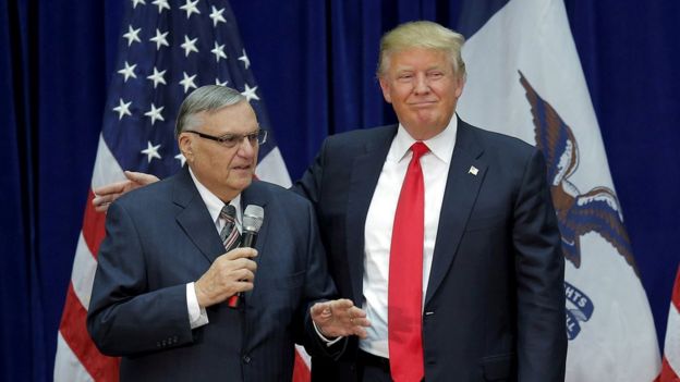 Joe Arpaio y Donald Trump