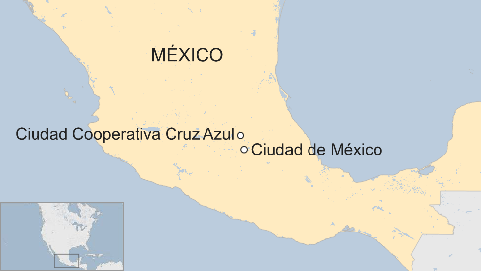 Mapa Ciudad Cooperativa Cruz Azul.