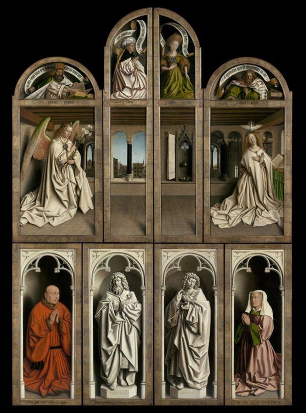 The Adoration of the Mystic Lamb, 1432 (better known as the Ghent Altarpiece), which was painted by Jan and Hubert van Eyck, is considered to be one of the world's most significant works of art