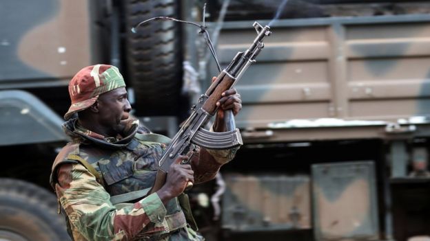 Troops in Harare opening fire to disperse protesters after July election