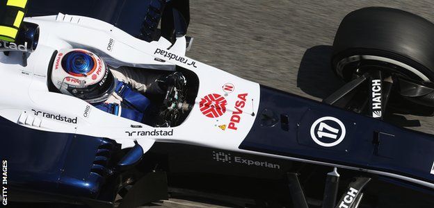 Valtteri Bottas driving for Williams in 2013