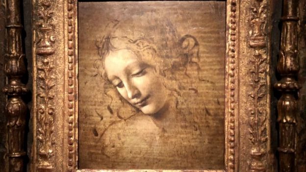 Leonardo da Vinci's The Head of a Woman (also known as La Scapigliata)