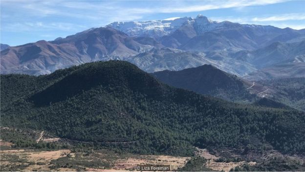 montanhas do Alto Atlas do Marrocos