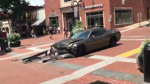 Charlottesville: One Killed In Violence Over US Far-right Rally - BBC News