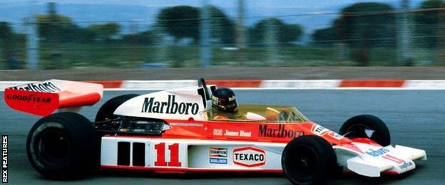 James Hunt driving for McLaren in 1976