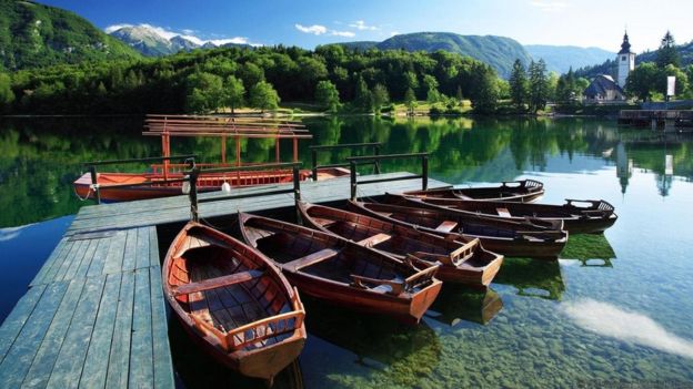 The quiet stillness of Lake Bohinj can feel overwhelming
