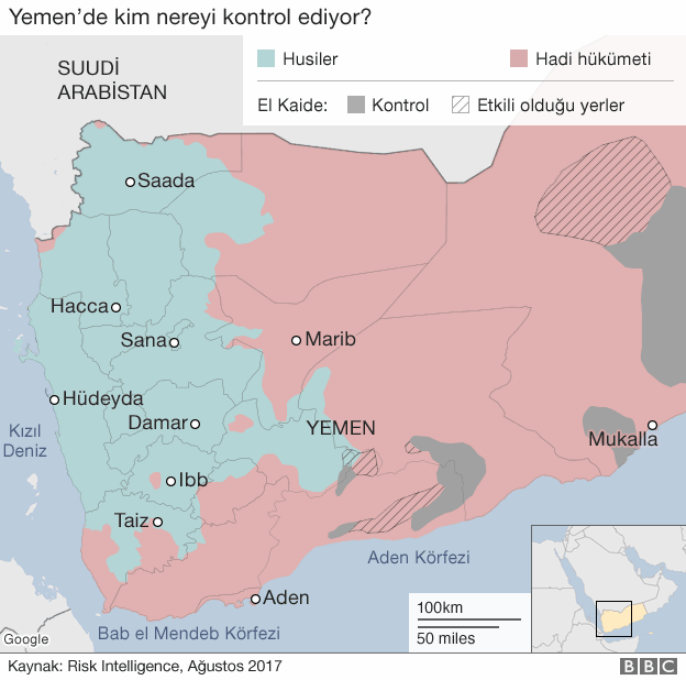 Yemen haritası