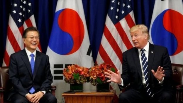 டிரம்ப் மற்றும் டூன் ஜியே-இன்