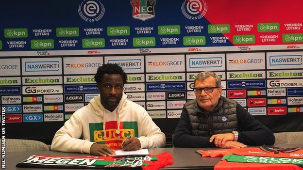 Wilfried Bony signs for NEC Nijmegen