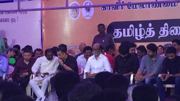 காவிரி மற்றும் ஸ்டெர்லைட் பிரச்சனைக்காக திரண்ட திரை உலகத்தினர்