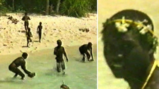 sentinelese people drone north sentinel island