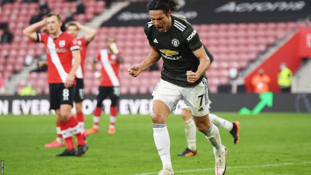 Southampton 2-3 Man Utd: Sub Edinson Cavani inspires comeback win - BBC ...