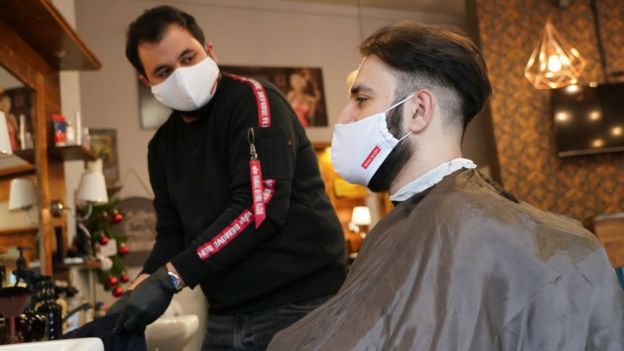 Una barbería en Alemania