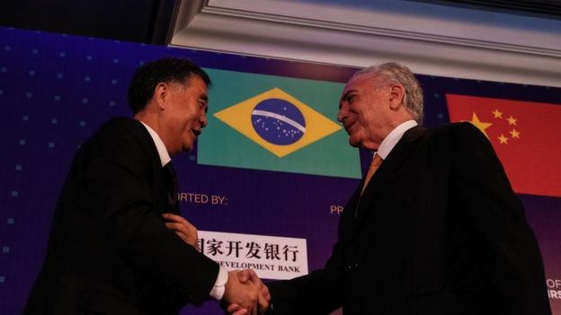 Temer na China