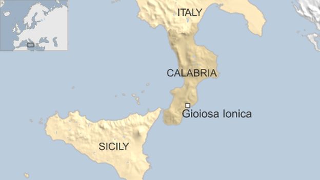 Calabria map