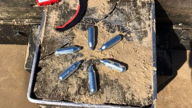 Nitrous Oxide bottles