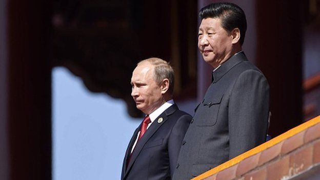 Presidents Putin and Xi