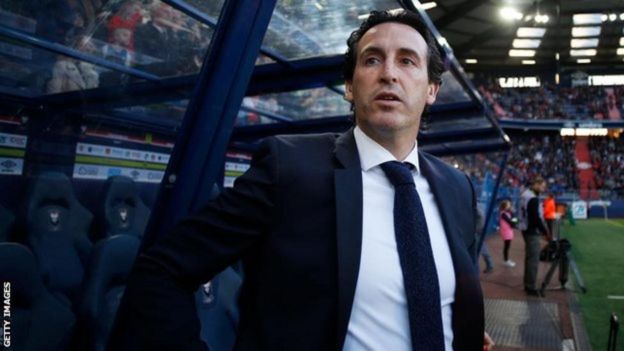 Kocha wa Arsenal Unai Emery amewekwa kwenye mzani