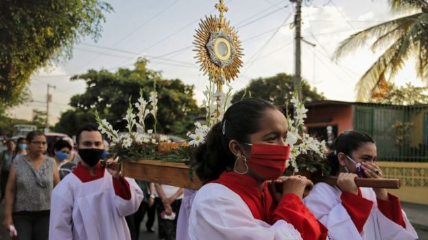 Procesión en Nicaragua