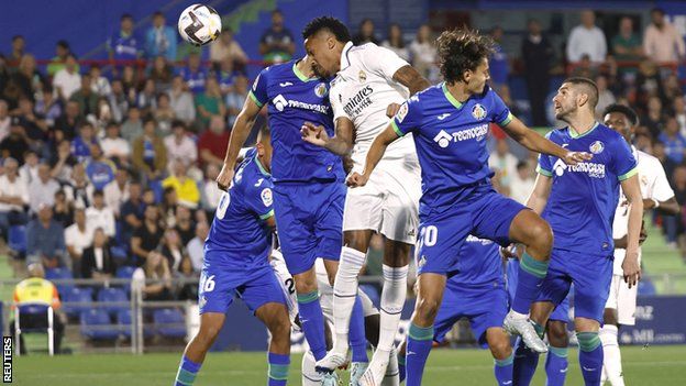 Eder Militao heads home for Real Madrid