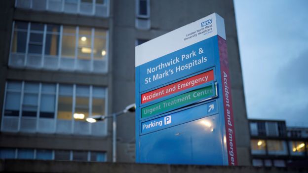 Northwick Park Hospital, en Londres, donde falleció Rajesh.