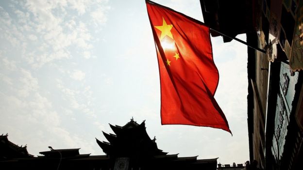 The spying game: China's global network 2 Chinese flag in Beijing