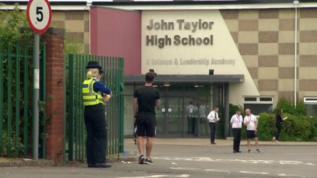 Police outside school