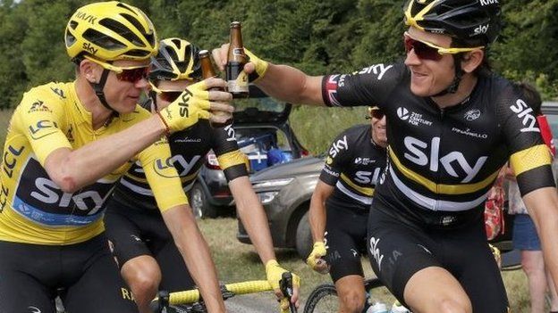 Chris Froome and Geraint Thomas