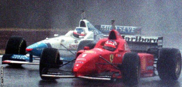 Jean Alesi and Michael Schumacher