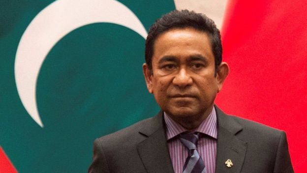 Former president Abdulla Yameen