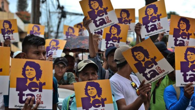 Manifestación recordando Berta Cáceres