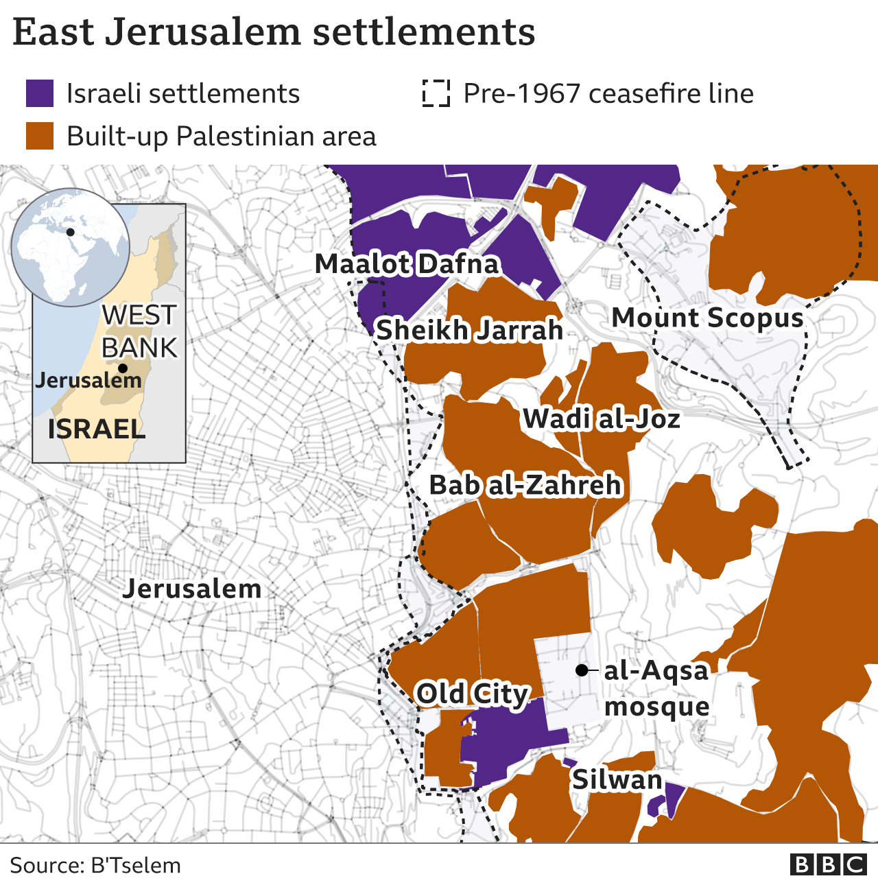 Jerusalem's Sheikh Jarrah: The land dispute in the eye of a storm - BBC 