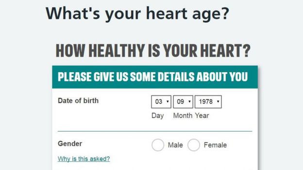 Heart age test