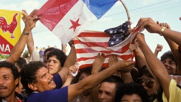 Manifestantes en Panamá