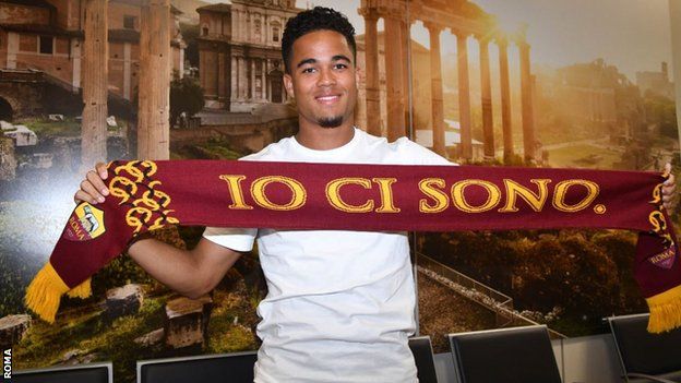 Justin Kluivert has followed in his father's footsteps by moving to Italy after playing for Ajax