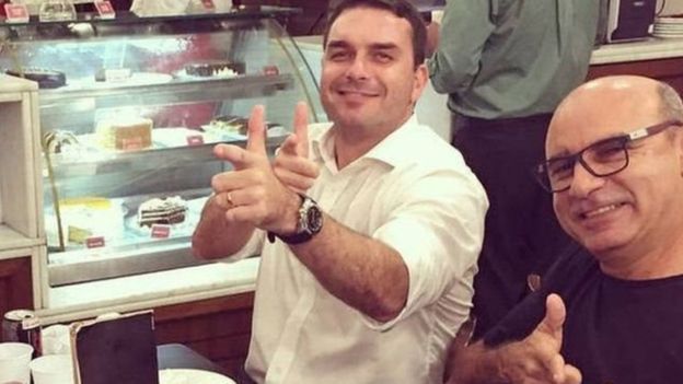 Flavio Bolsonaro e Fabricio Queiroz