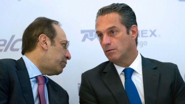 Marco Antonio y Carlos Slim Domit, hijos del magnate