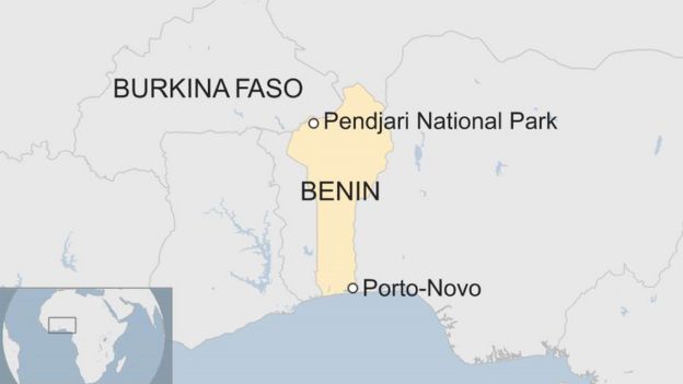 Map of Benin