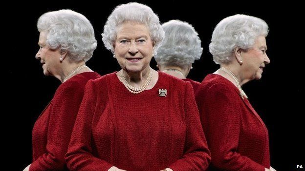 This portrait of Queen Elizabeth II was taken in 2013 using mirrors to show her from four sides