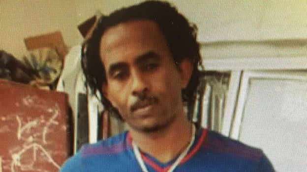 Undated handout photo issued by the UK'S National Crime Agency of Mered Medhanie, dubbed