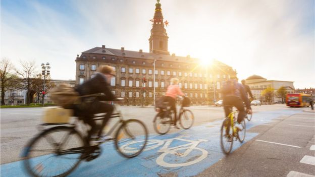 Ciclistas en Copenhague