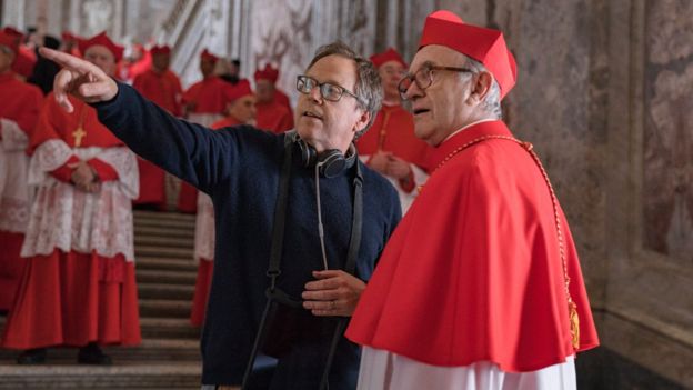 Fernando Meirelles e o ator Jonathan Pryce