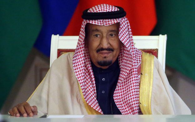 Rey Salmán de Arabia Saudita.