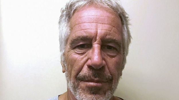 Jeffrey Epstein appears in a photograph taken for the New York State Division of Criminal Justice Services' sex offender registry in 2017