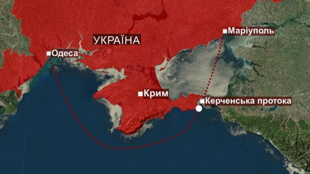 Маршрут українських моряків